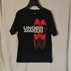 Under Armour Black Tee with Red Graphic